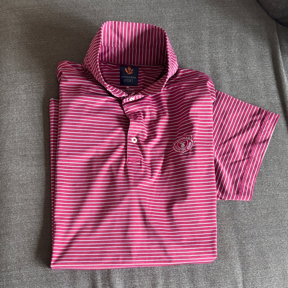 Donald Ross sport men’s xl medinah country club golf polo red